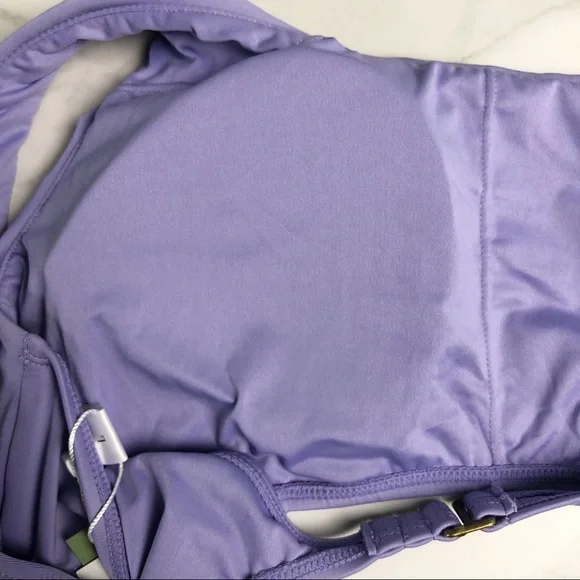 Andie Wynwood Bikini Top Purple Lavender Size L NWT - Picture 10 of 10
